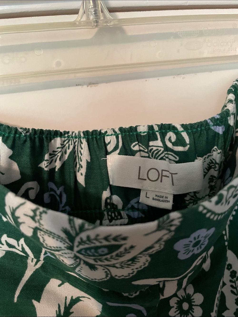 Green & White Floral Wide-Leg Pants - Picture 3 of 5